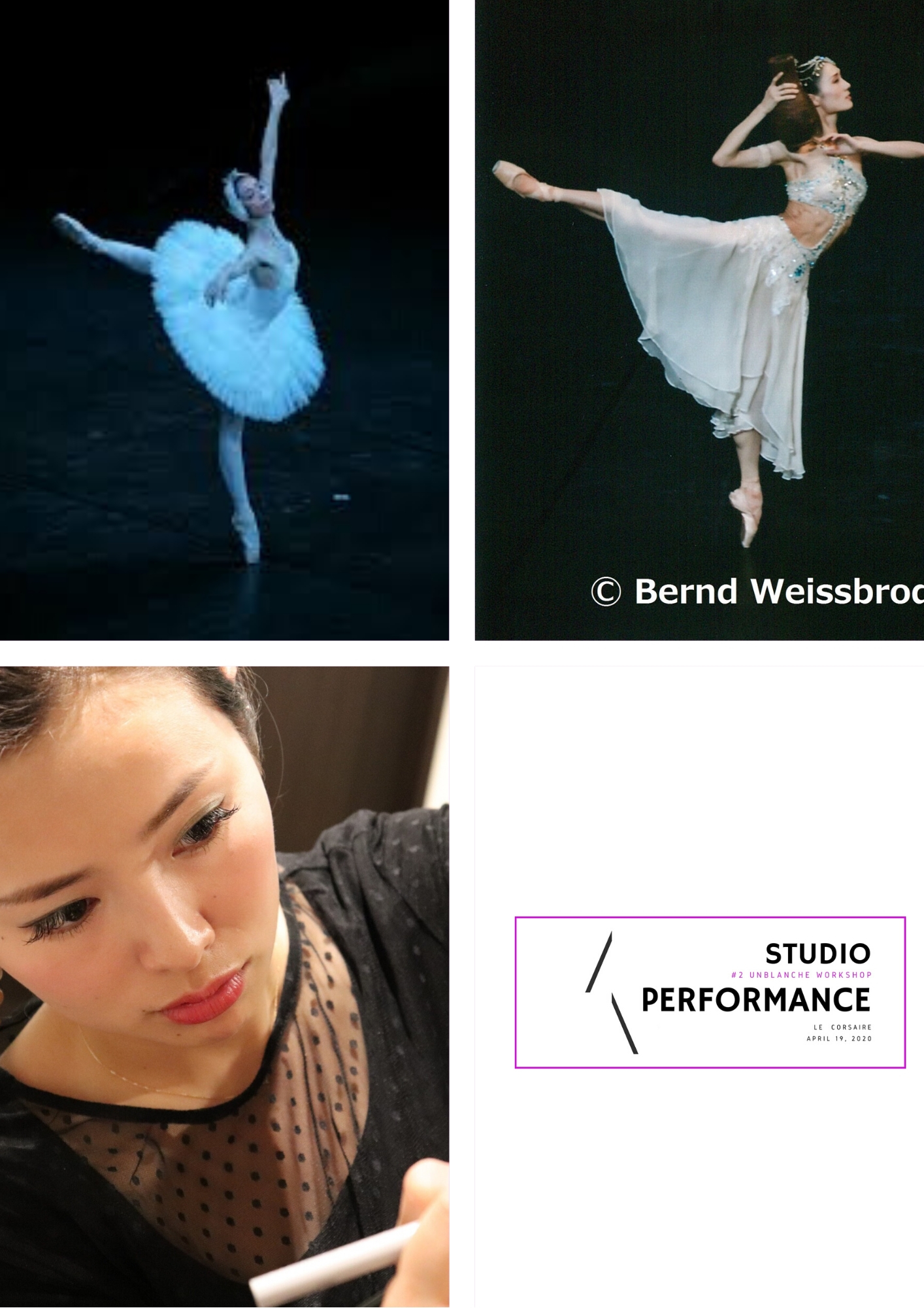 東京バレエ団出身のプリンシパルによる夢の Studio Performance Nyc留学チャンス Unblanche アンブランシェ